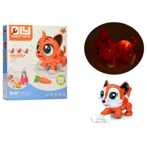 Интерактивное животное-конструктор RUN LI TOYS Robot Pets Лисенок (K-77/78/79)