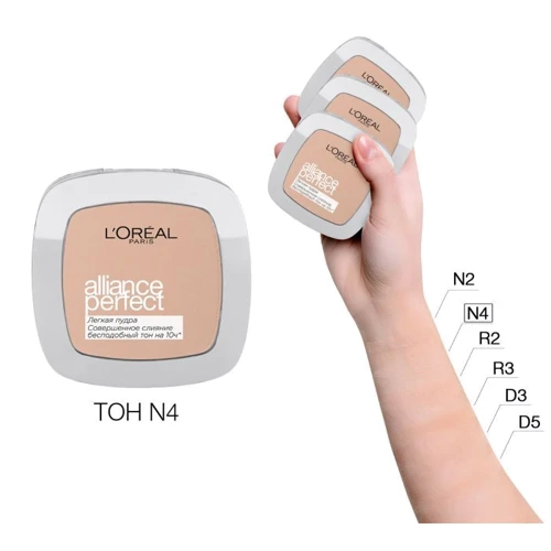 L'Oreal Paris True Match № 4.D/4.W golden natural Пудра для лица 9 g: Назначение Матирование, Выравнивание