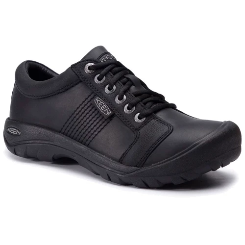 Полуботинки KEEN Austin M 1002990 46 черные натуральная кожа демисезон