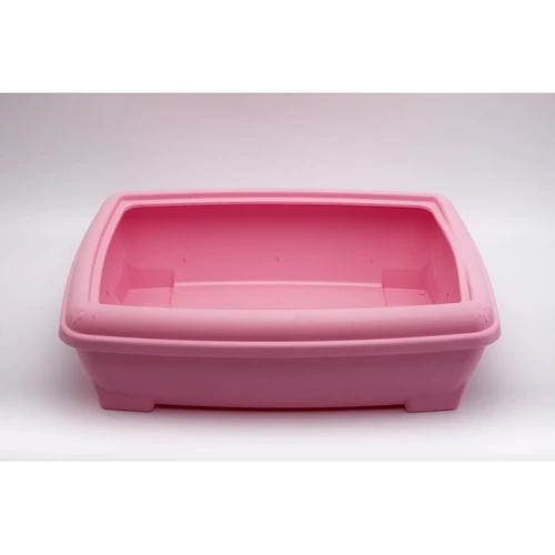 Туалет Wow Pets з бортиком RELAX 495х380х140 мм (0218-РОЖЕВИЙ)