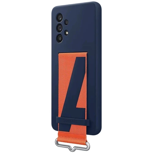 Чехол для телефонов Samsung Silicone with Strap Cover Navy (EF-GA536TNEGRU) for Samsung A536 Galaxy A53: Тип накладка на заднюю часть