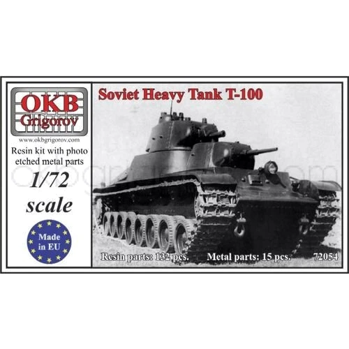 Модель OKB Grigorov Советский тяжелый танк Т-100 (OKB-V72054)