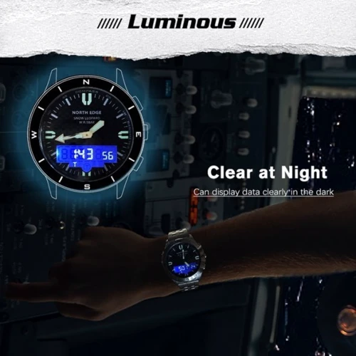 Наручные часы North Edge Snow Leopard 8991: Водонепроницаемость 5 ATM