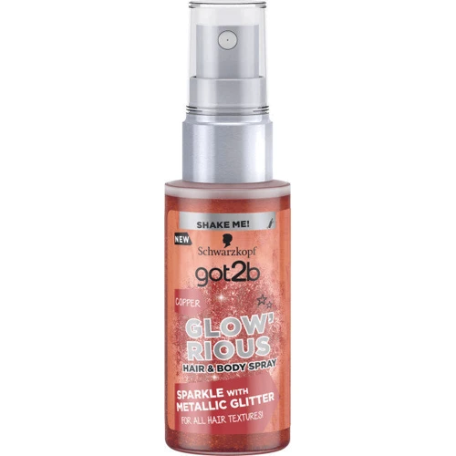 got2b Metallic Art Spray 50 ml Спрей-блиск для волосся і тіла відтінок мідний