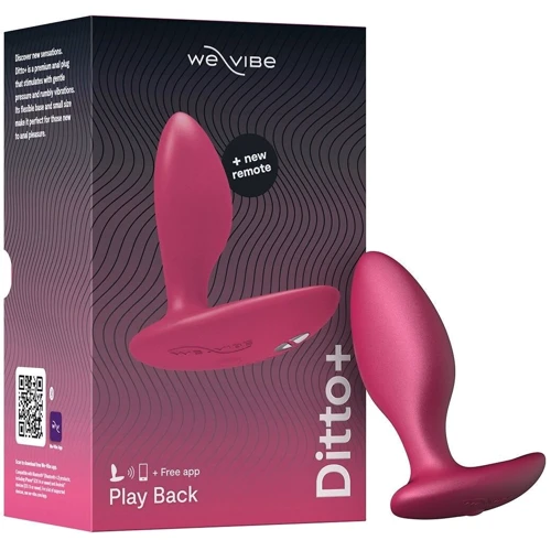 Анальная смарт-вибропробка We-Vibe Ditto+ Cosmic Pink с пультом ДУ