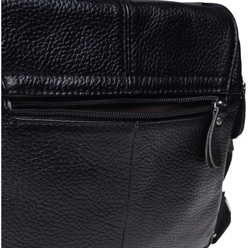Чоловіча сумка планшет Keizer чорна (K1B065-black): Фактура матова, Зерниста