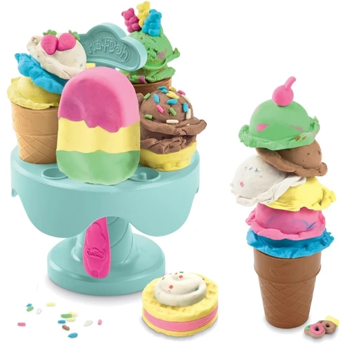 Набор HASBRO Play-Doh Забавные закуски (E5112_F5332 ICE CREAM CAROUSEL PLAYSET) фото 3