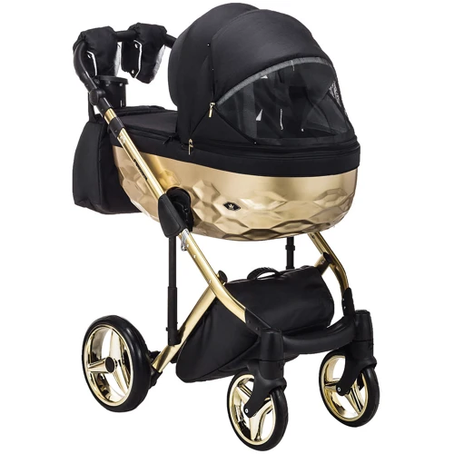 Коляска 2 в 1 Adamex Chantal Star Polar (Gold) Star 6 (624714): Ширина шасси 60