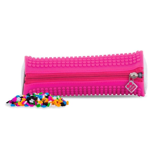 Пенал круглый Pixie Crew Crazy Colors розовый (PXA-05-W15): Год выпуска коллекции 2019