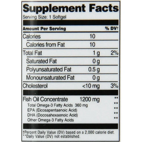 21st Century Max Str Omega 3 Omega 6 Fish Oil, 1,200 mg 90 Sgels: Пол Унисекс