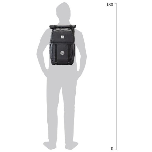 Мужской рюкзак Rip Curl Dawn Patrol 30L Surf черный (129MBA-4029): Фактура Тканая