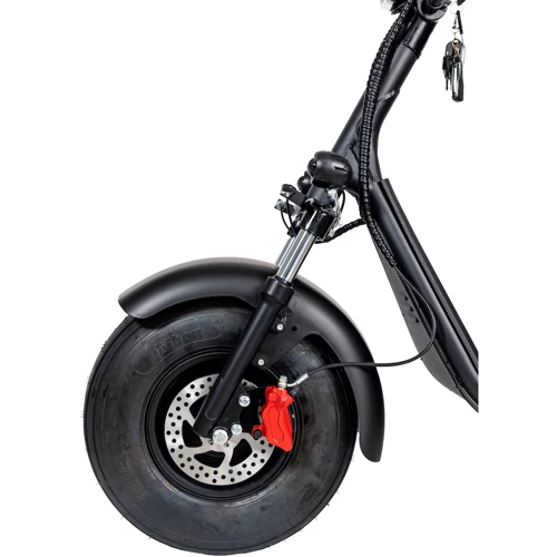 Электроскутер Atlas Urban 2000W Black: Особенности Мощные, С рулем, С сиденьем, С большими колесами, С большим запасом хода, Двухместный