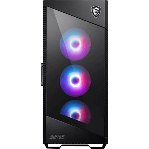 Корпус MSI MPG VELOX 100R: Матеріал передній панелі пластик та загартоване скло