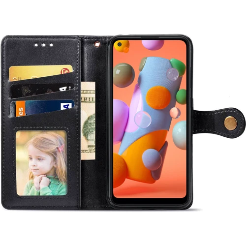 Аксессуар для смартфона Mobile Case Getman Gallant Black for Samsung A115 Galaxy A11: Материал искусcтвенная кожа
