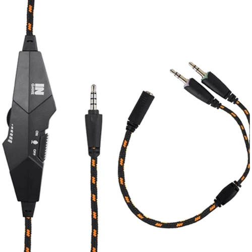 Наушники Gemix N20 black-orange Gaming: Дополнительно регулятор громкости