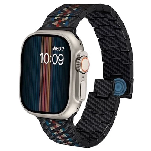 Аксессуар для Watch Pitaka Carbon Fiber Watch Band Rhapsody (AWB2308) for Apple Watch 49/45/44mm