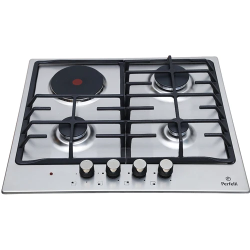 Варильна поверхня газова Perfelli HKM 639 I: Кількість конфорок 4
