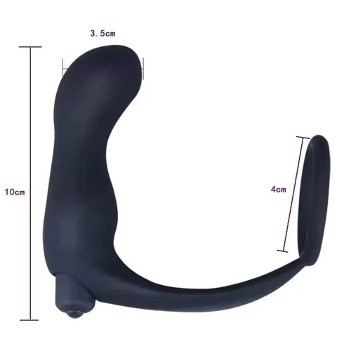 Эрекционное кольцо с вибро массажером простаты XESE PM-13 ( 1 режим вибрации )