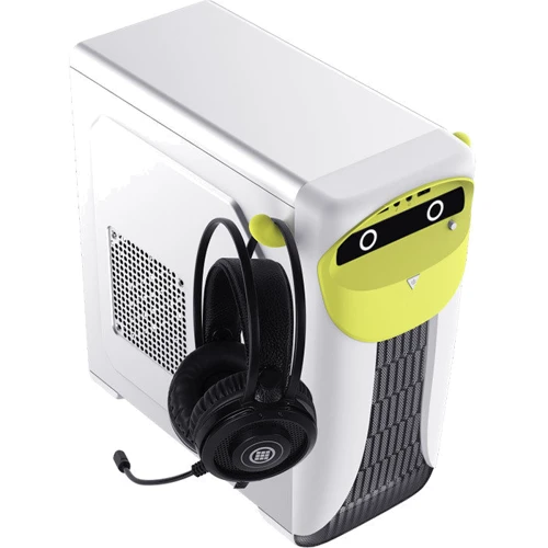 Корпус GameMax Cute Owl Yellow: Материал передней панели пластик