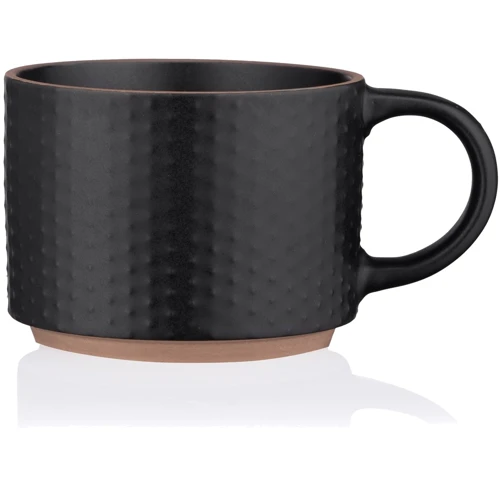 Кружка Ardesto Anzio керамика 300 мл Черный (AR3042BK): Форма цилиндр