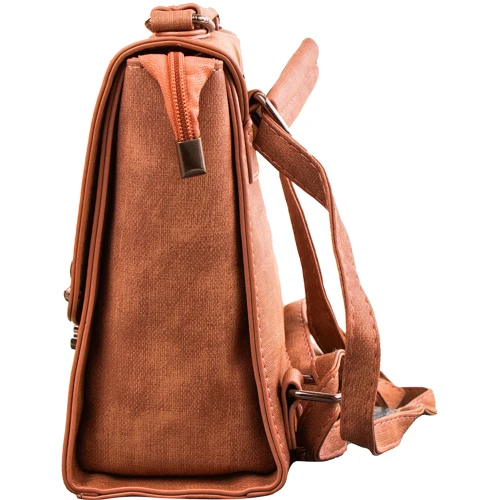 Жіночий рюкзак Valiria Fashion коричневий (DETAV3128-10): Застібка Блискавка