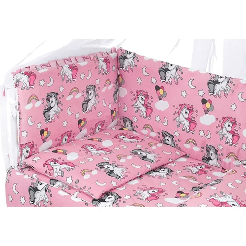 Постельный комплект Qvatro Gold RG-08 розовый единороги (625392)