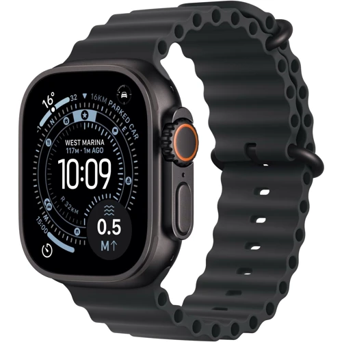 Apple Watch Ultra 3 GPS + Cellular 49mm Black Titanium Case with Black Ocean Band (MF0J4)