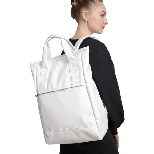 Жіноча сумка-рюкзак Sambag Shopper біла (93591008)