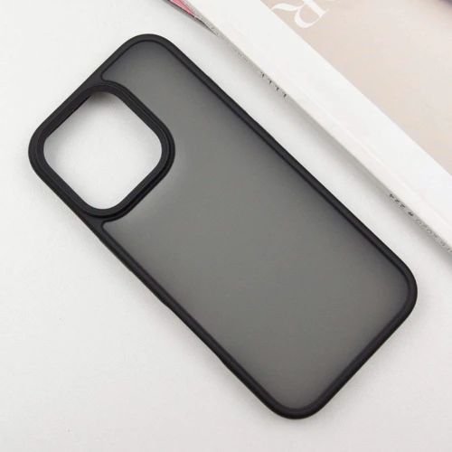 Чехол для iPhone Mobile Case TPU+PC Metal Buttons Black for iPhone 16 Pro: Тип чехла накладка на заднюю часть