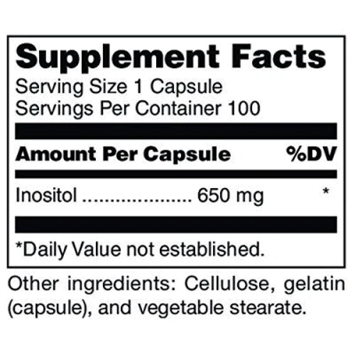 Douglas Laboratories Inositol 100 caps Инозитол: Тип Витамин B