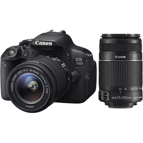 Canon EOS 700D Kit (18-55mm + 55-250mm) EF-S IS STM