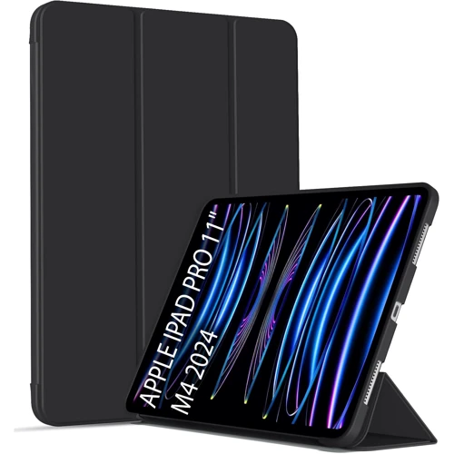 Аксесуар для iPad BeCover Tri Fold Soft TPU Silicone Black для iPad Pro 11 M4 2024 (711744)