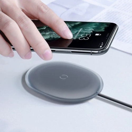 Зарядний пристрій Baseus Wireless Charger Jelly 15W Black (WXGD-01): Кількість USB-портів нет