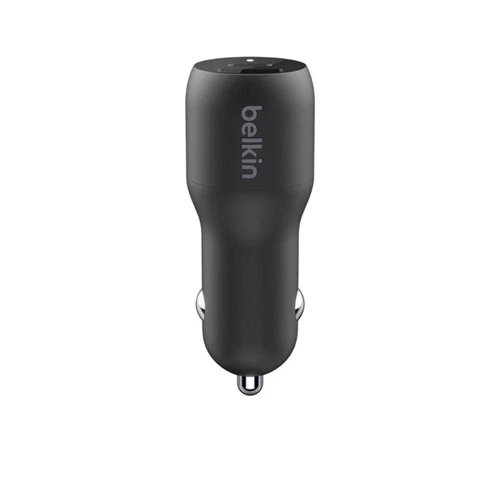 Зарядное устройство Belkin Car Charger USB+USB-C 37W PD PPS Black (CCB004BTBK): Особенности USB-C, Быстрая зарядка, Power Delivery (PD)