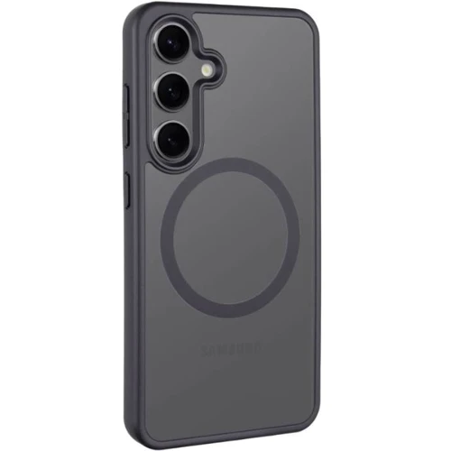 Чохол для телефона Mobile Case TPU+PC Металеві кнопки з MagSafe Colorful Black для Samsung S921 Galaxy S24