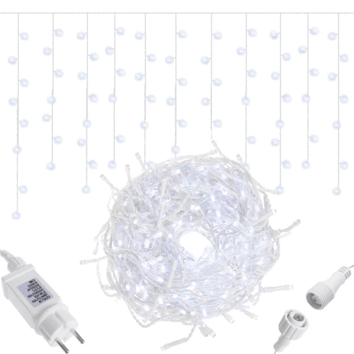 Гирлянда Springos бахрома уличная 12 м 300 LED холодный белый (CL300) фото 7