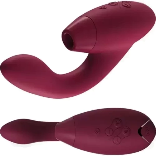 Вакуумный клиторальный стимулятор Womanizer Duo bordeaux