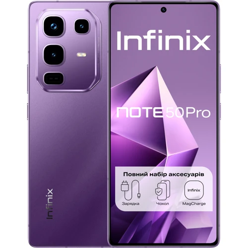 Смартфон Infinix Note 50 Pro 12/256GB Enchanted Purple (UA UCRF)