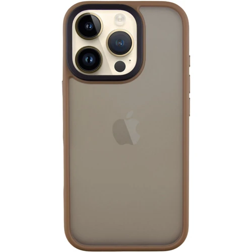 Чехол для iPhone Mobile Case TPU+PC Metal Buttons Gold for iPhone 16 Pro