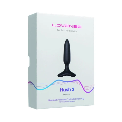 Анальная смарт-вибропробка Lovense Hush 2, размер XS