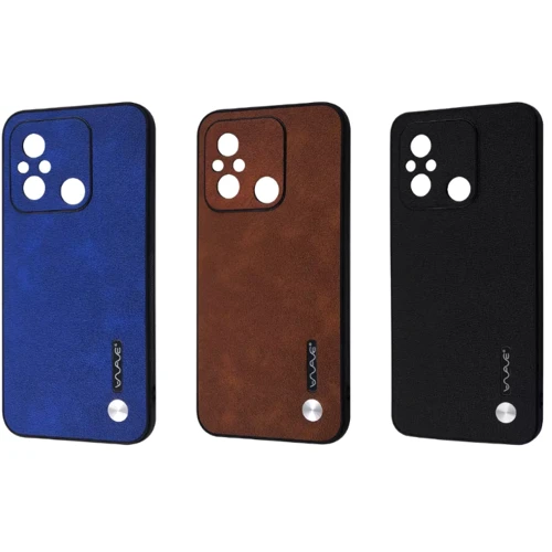 Аксесуар для смартфона WAVE Leather Case Dark Brown для Xiaomi Redmi 12C: Тип накладка на заднюю часть