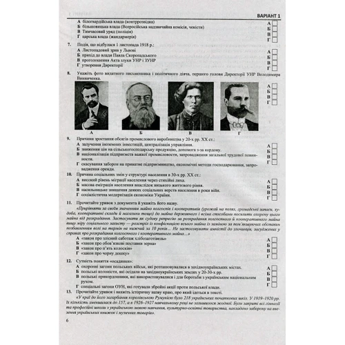 Історія України. Тренажер для підготовки до ЗНО і ДПА: Количество страниц 176