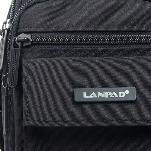 Мужская сумка через плечо Lanpad черная (33087): Пол Мужской