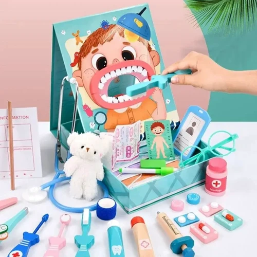 Набор врача стоматолога Lechang Dental Research Institute деревянный (2 вида) (C 65649) фото 2