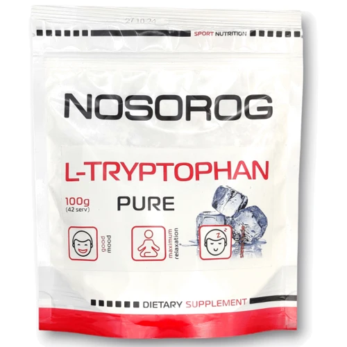 Аминокислота для спорта Nosorog Nutrition L-Tryptophan 100 g / 41 servings / Pure