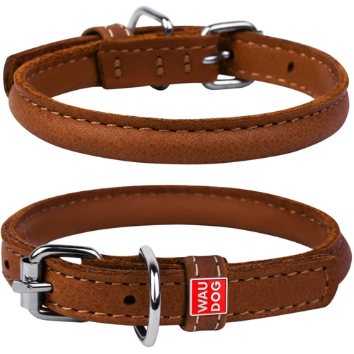 Нашийник круглий WAUDOG Soft 8 мм 25-33 см коричневий (22326)