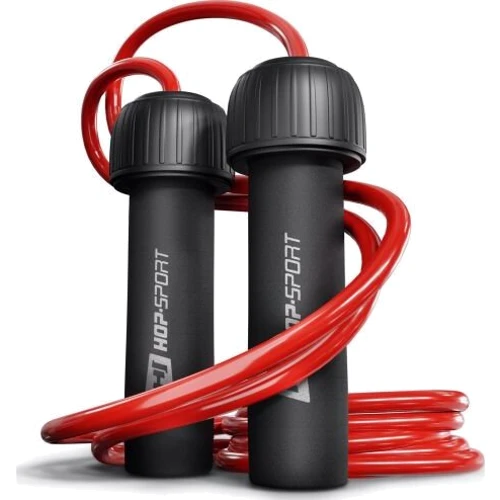 Скакалка Hop-Sport с утяжелителем HS-F050JR red