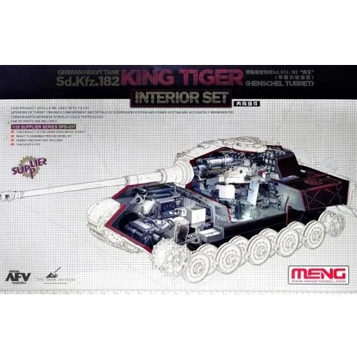 Набір деталей Meng інтер'єру для моделі танка Sd.Kfz.182 King Tiger з вежею Henschel MENG-SPS037