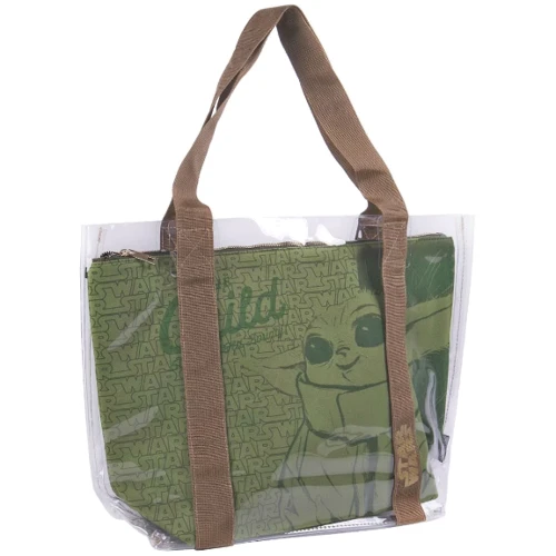 Женская сумка шоппер Cerda Mandalorian Straps Transparent Handbag зеленая (2100003308)