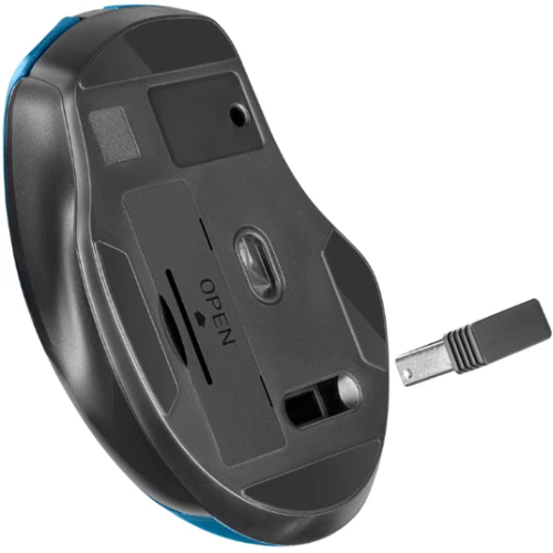 Мишка Defender Prime MB-053 Silent Wireless Turquoise (52054): інтерфейс підключення Wireless, USB
